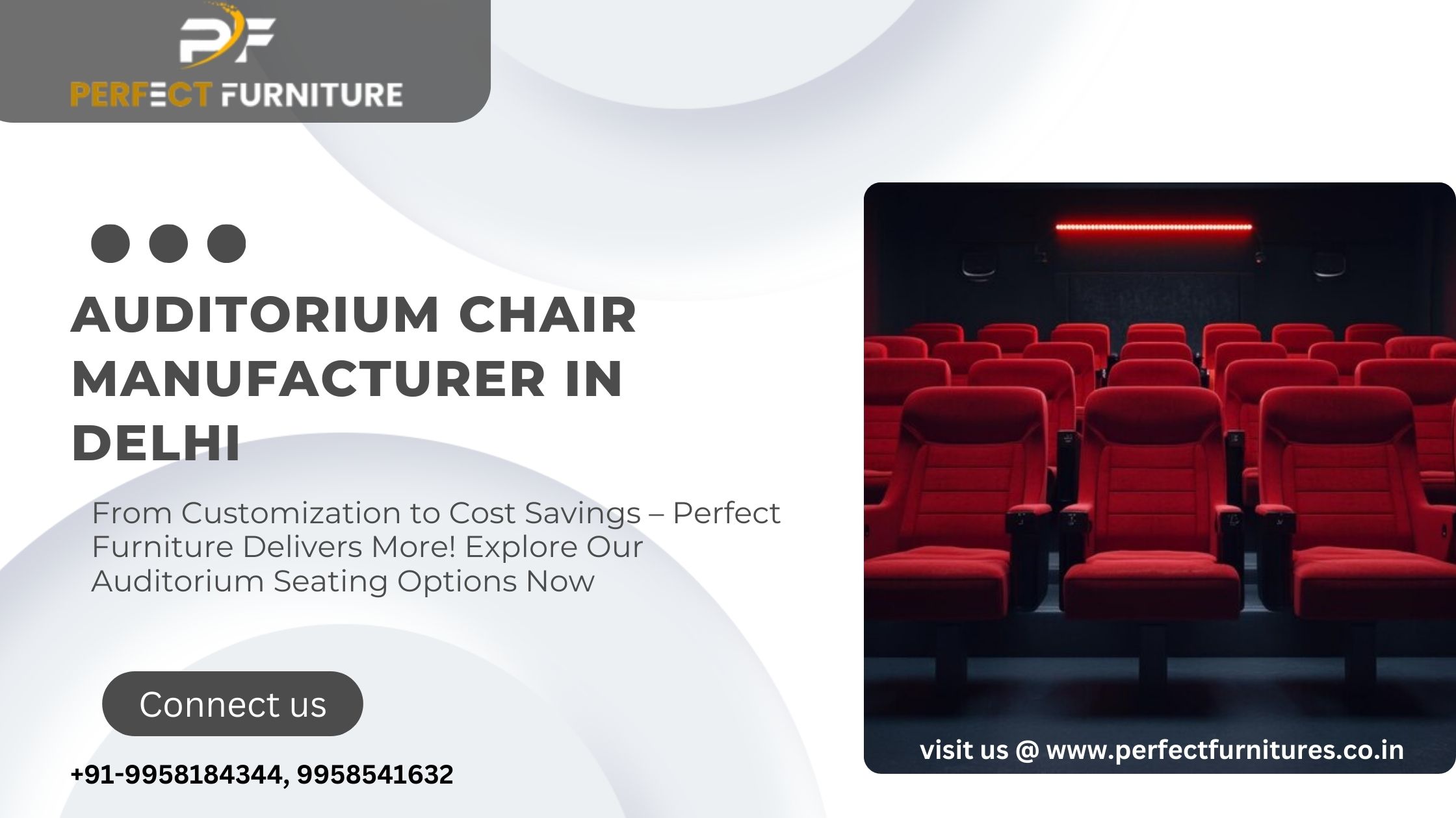Auditorium Chairs in Delhi | Premium Seating Solutions by Perfect Furniture