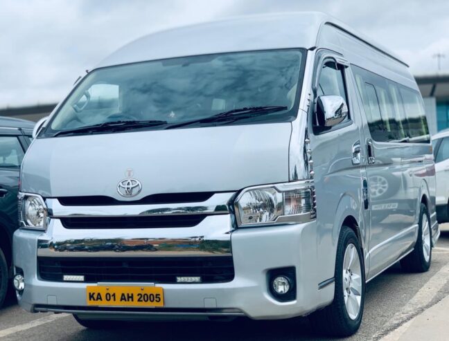 Toyota commuter car hire in bangalore || 8660740368