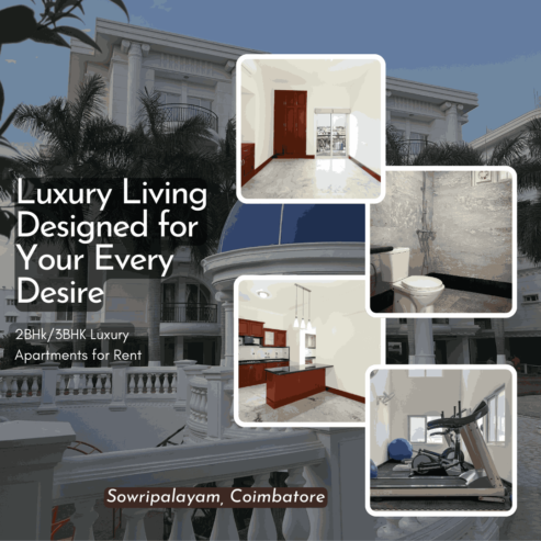 Luxury apartment for rent in Coimbatore