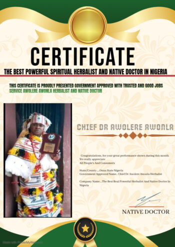 The best powerful spiritual herbalist in nigeria