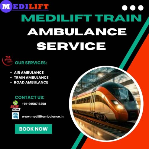 Medlift Train Ambulance Service in Mumbai is the best service in India