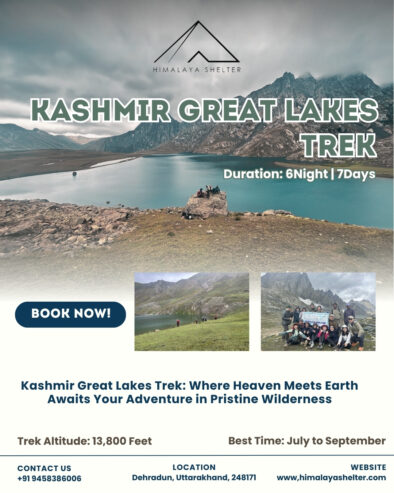 Kashmir Great Lakes Trek – An Unforgettable Himalayan Escape!