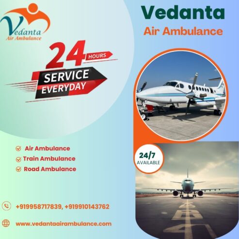 Use Air Ambulance from Kolkata with a Qualified Medical Team by Vedanta