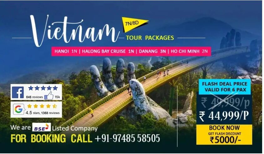 Vietnam Packages from Kolkata for Couples and Friends