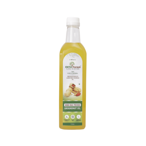 Buy Wood Cold Pressed Groundnut Oil Online – 1L