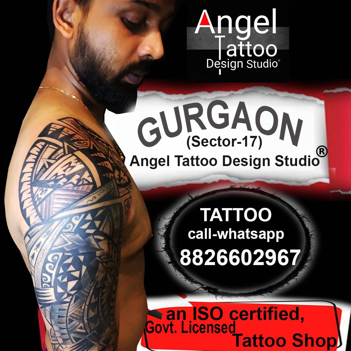 Angel Tattoo Design Studio in Gurgaon for best tattoo artist services