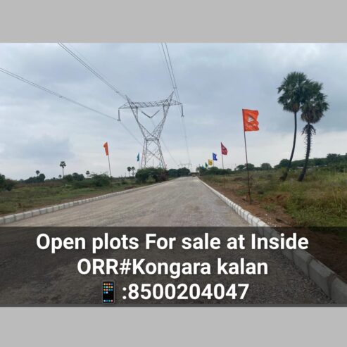 HMDA Approved Premium Open Plots for Sale 🌟 Kongarakalan – Adibatla (Behind Wonderla), Inside ORR, Hyderabad