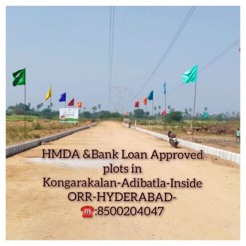 HMDA Approved Premium Open Plots for Sale 🌟 Kongarakalan – Adibatla (Behind Wonderla), Inside ORR, Hyderabad