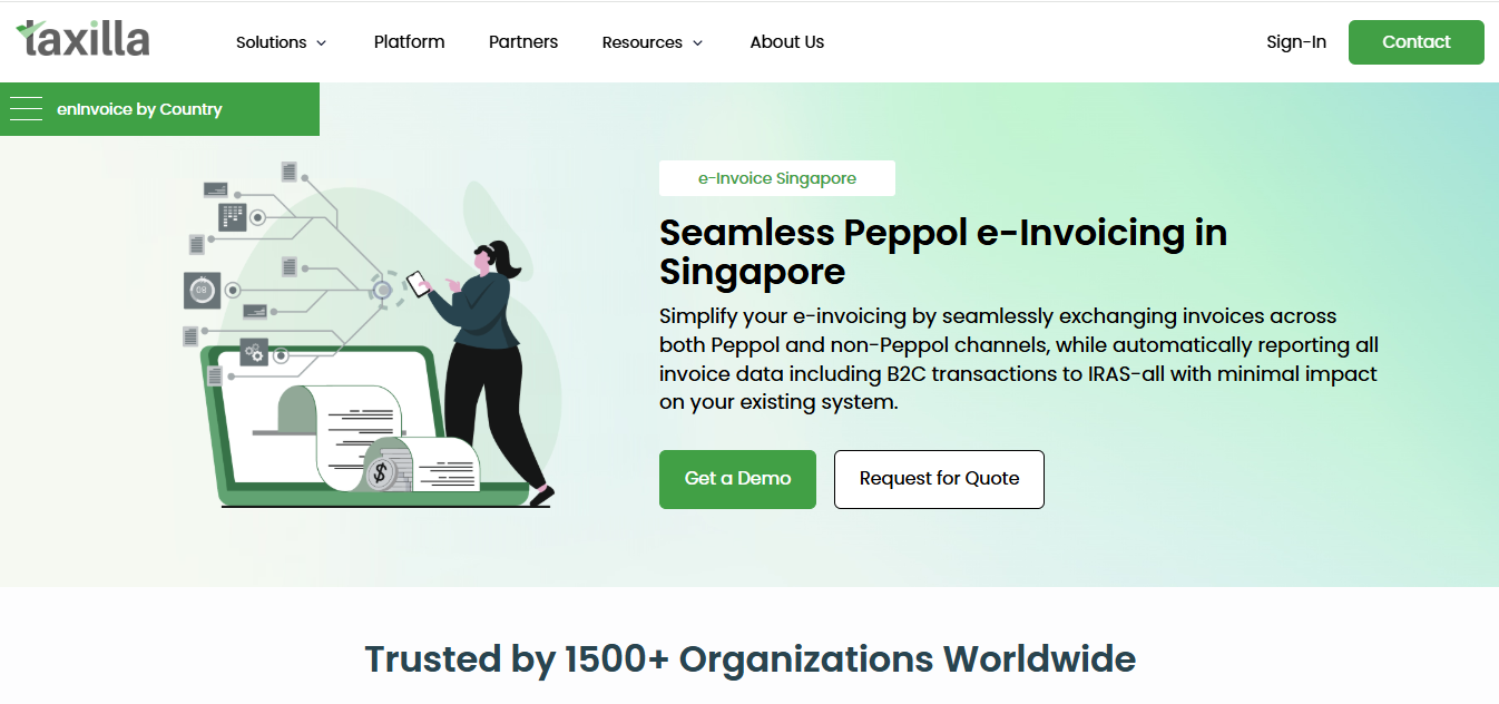 Taxilla – e invoice Singapore