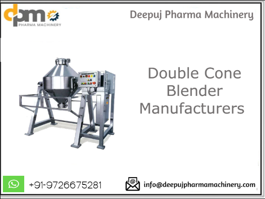 Double Cone Blender Machine Manufacturers in Ahmedabad