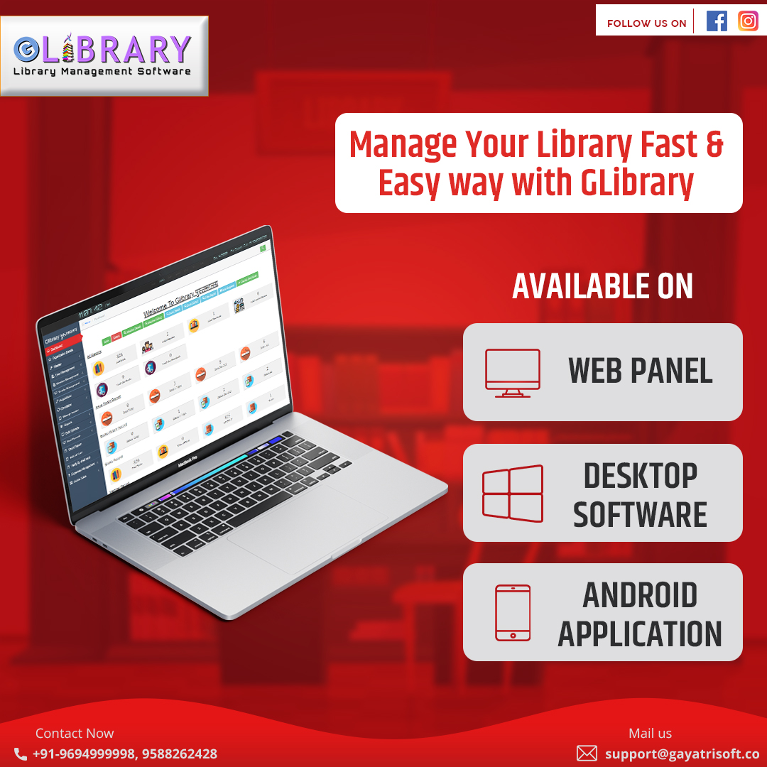 GLibrary All-in-One Library Management Software for Schools and Colleges