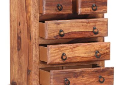 vidaXL-Drawer-Cabinet-23.6_x13.8_x29.5_-Solid-Sheesham-Wood-1