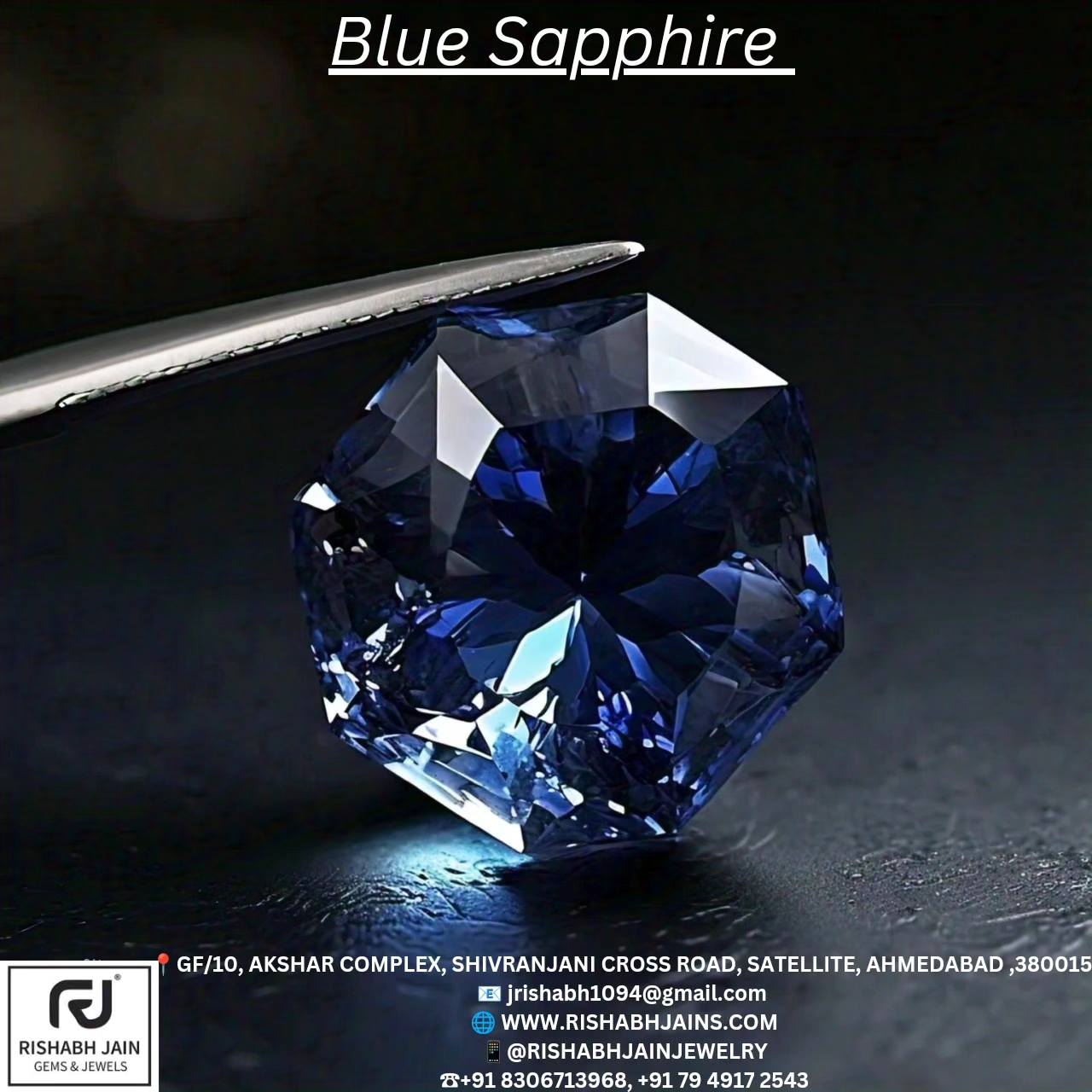 Rishabhjains.com | Blue sapphire gemstone in ahmedabad