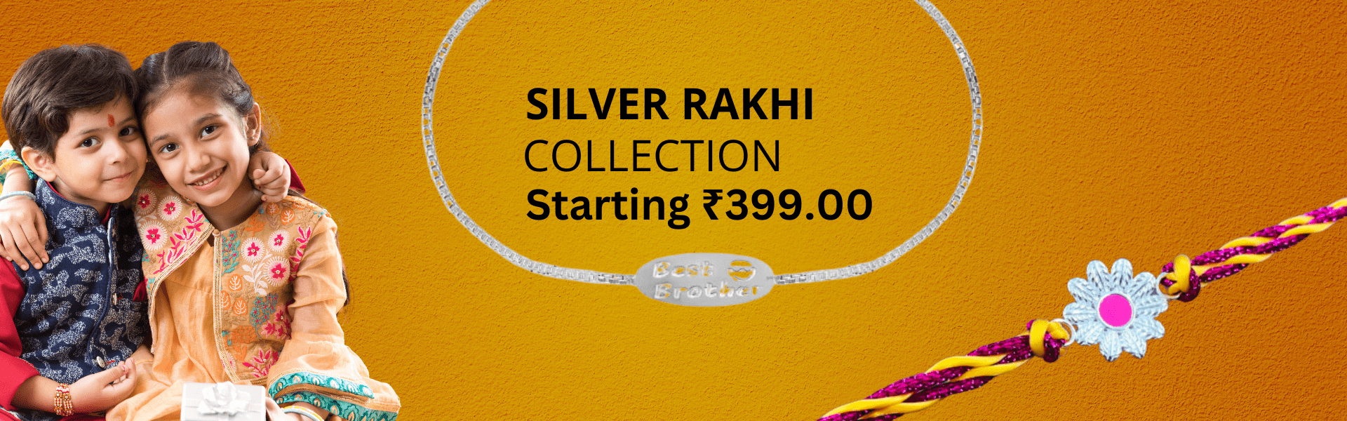 silver rakhi bracelet