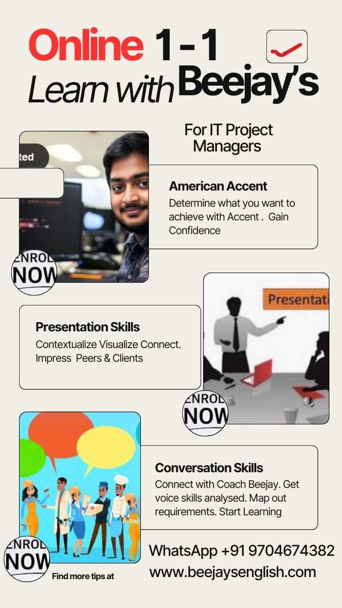 American Accent Coaching for Indian IT Professionals