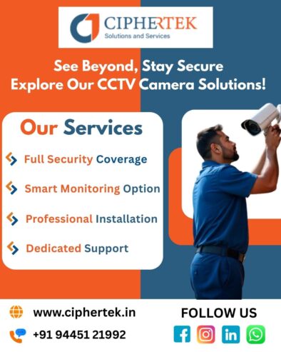CCTV Installation & Repair Services in Chennai | Safety & Security Solutions by Ciphertek