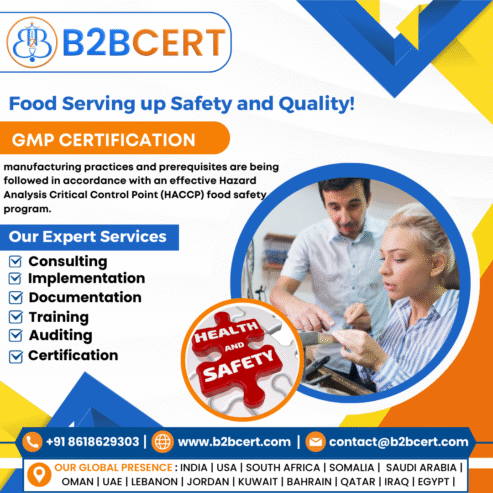 Get GMP Certification in Bangalore – Partner with B2B Cert