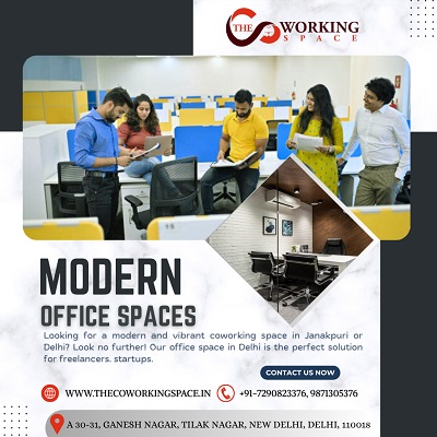 Modern Office Spaces are available for Rent in Uttam Nagar East, Delhi