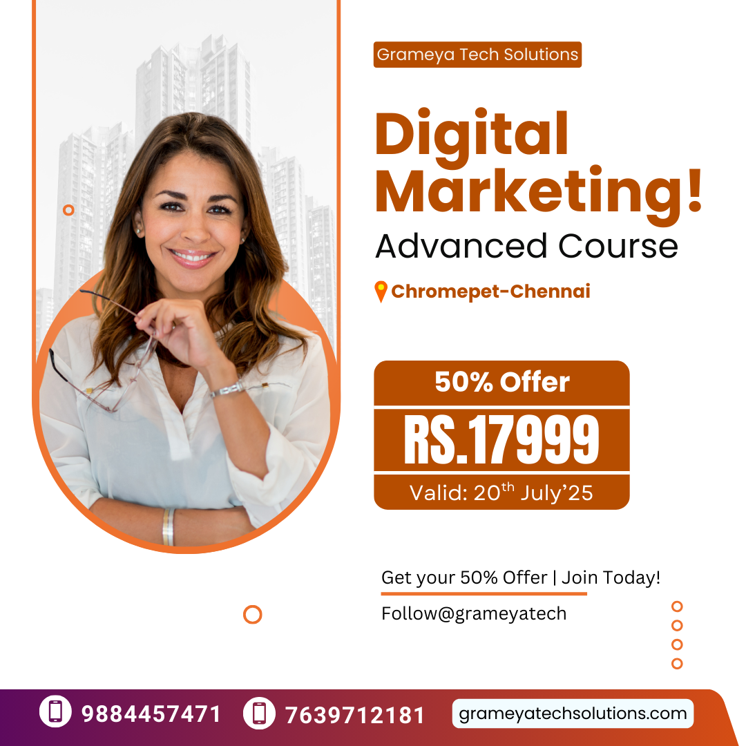 Digital Marketing Course in Chennai – 50% Offer!