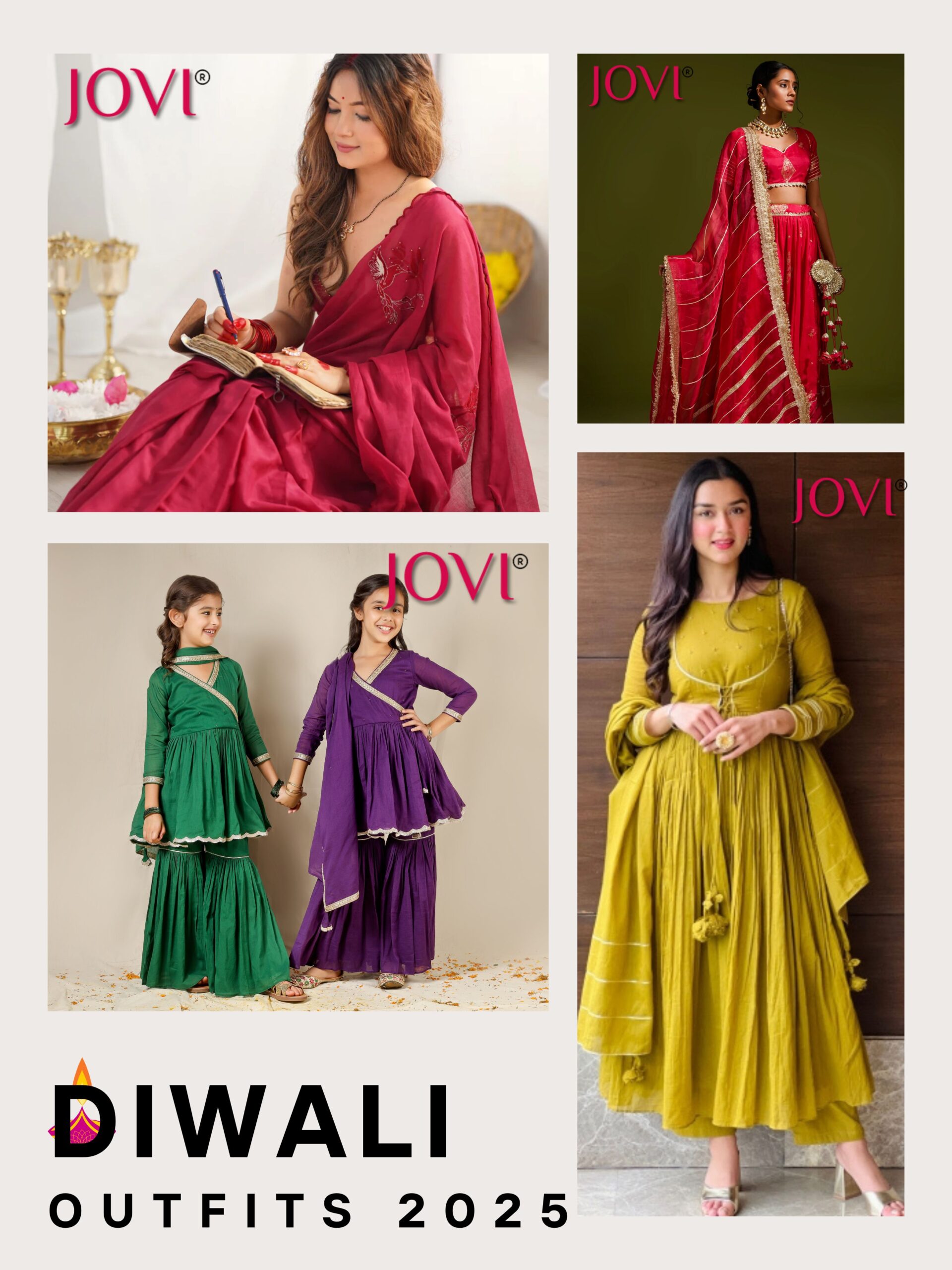 Traditional Diwali Dresses for Women | JOVI India Collection