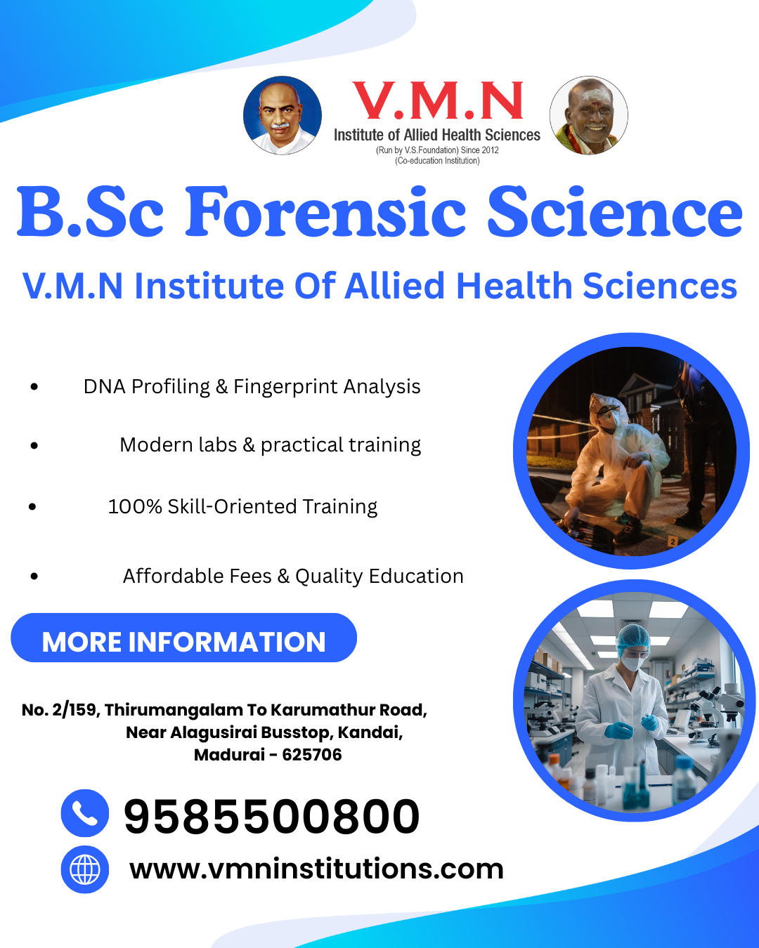 Explore Opportunities at Forensic Science College in Madurai V.M.N Institute