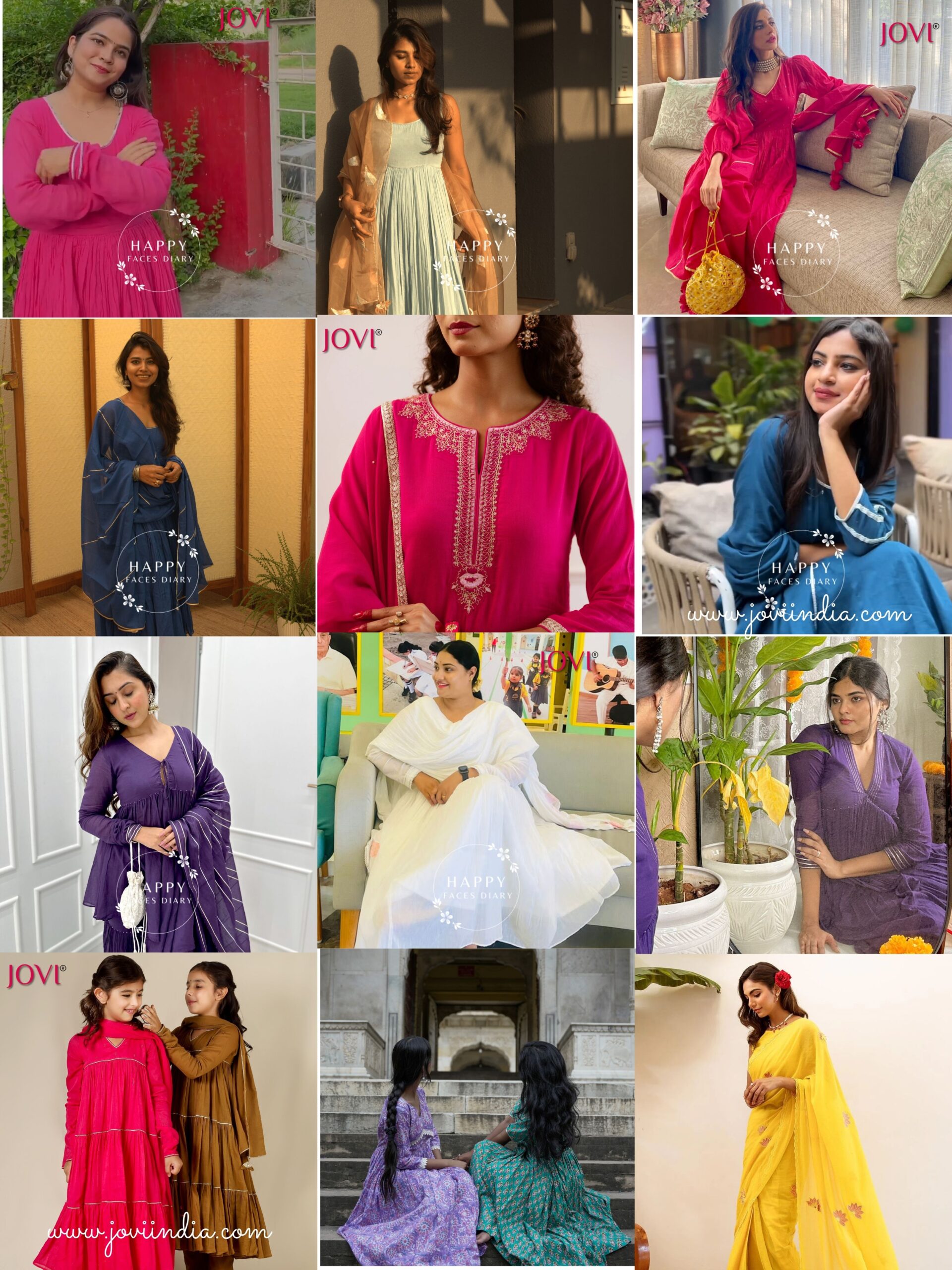 Traditional Diwali Dresses for Women | JOVI India Collection