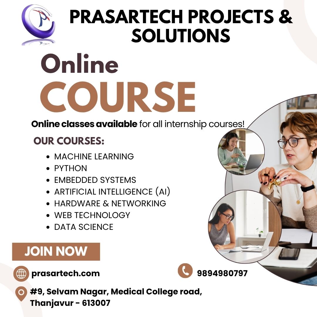 Internship Programs in Thanjavur – Prasartech Projects and Solutions
