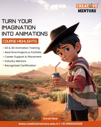 2D & 3D Animation, VFX & Gaming course in Hyderabad | Creative Mentors