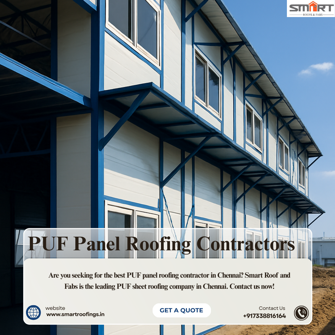 PUF panel roofing | PUF sheet roofing – Smart Roofs and Fabs