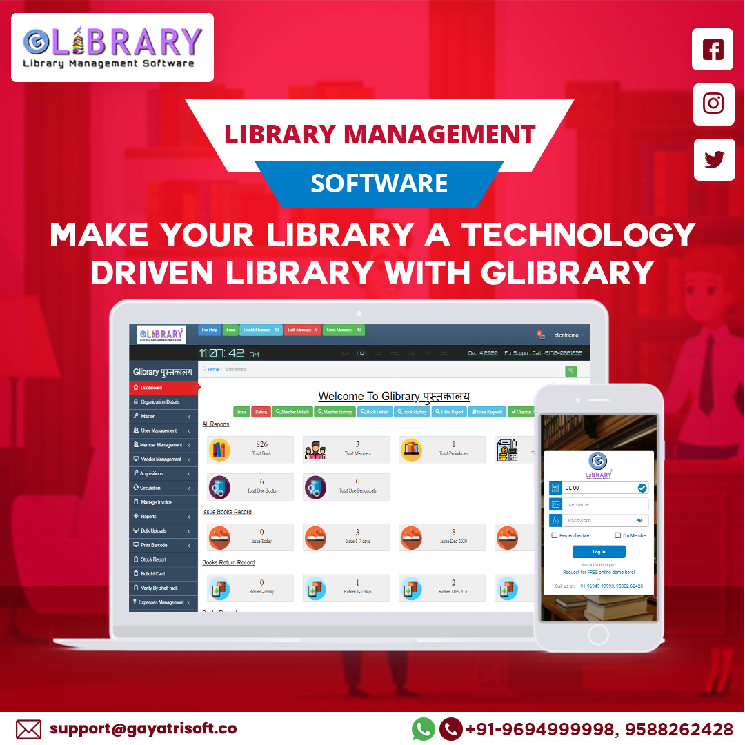 Glibrary Best Library Management Software for Schools & Colleges