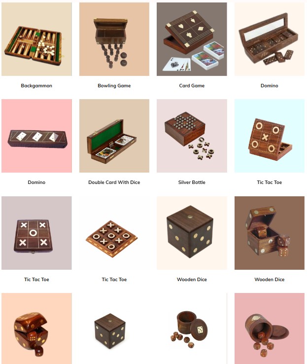 Wooden Games Exporter From India