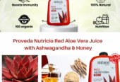proveda nutricio wellness Red Aloevera Juice with Ashwagandha and Honey, 1000 ml, Pack of 1, a primium high mirakle juice