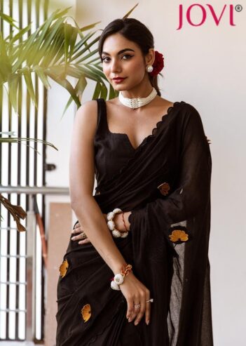 Latest Designer Cotton Ready to Wear Saree for Women | JOVI India