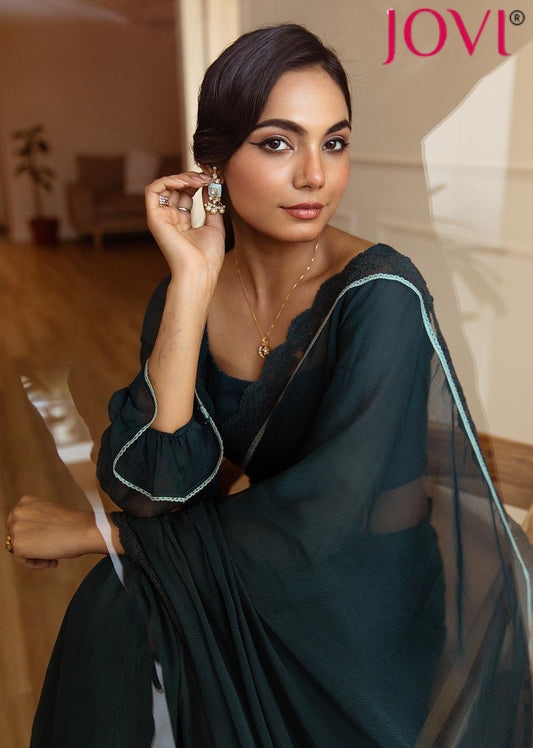 Latest Designer Cotton Ready to Wear Saree for Women | JOVI India