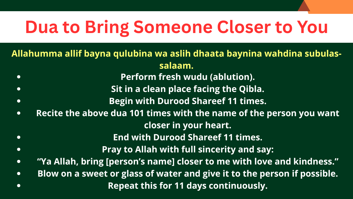 Powerful Dua to Bring Someone Closer to You