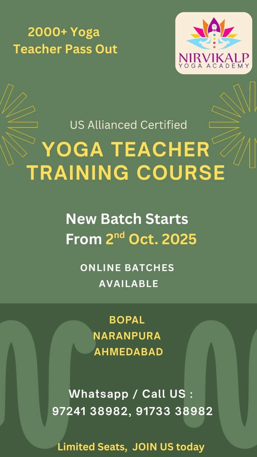 yoga teachers training course in ahmedabad