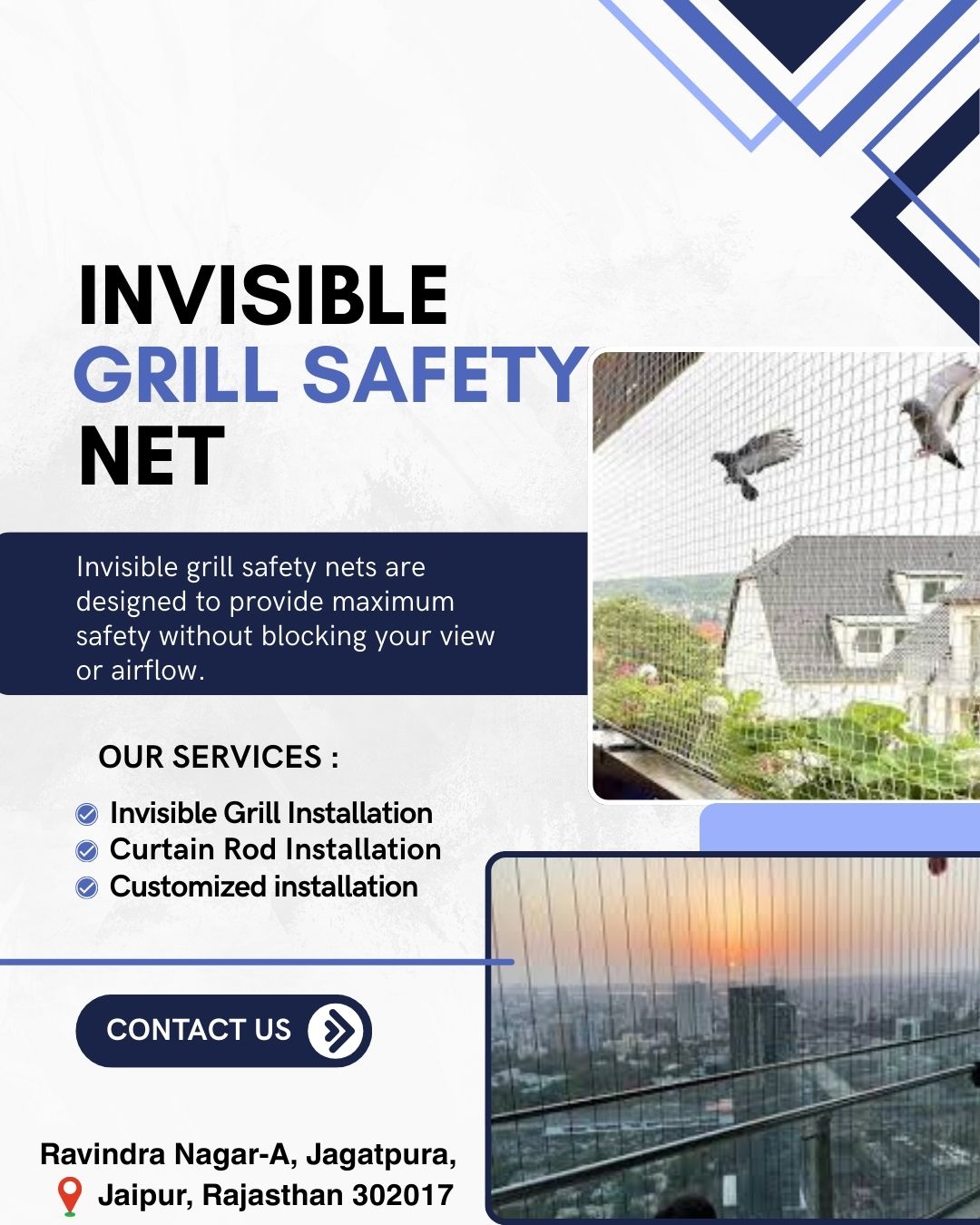 Customized Safety Net Installation Service Jaipur