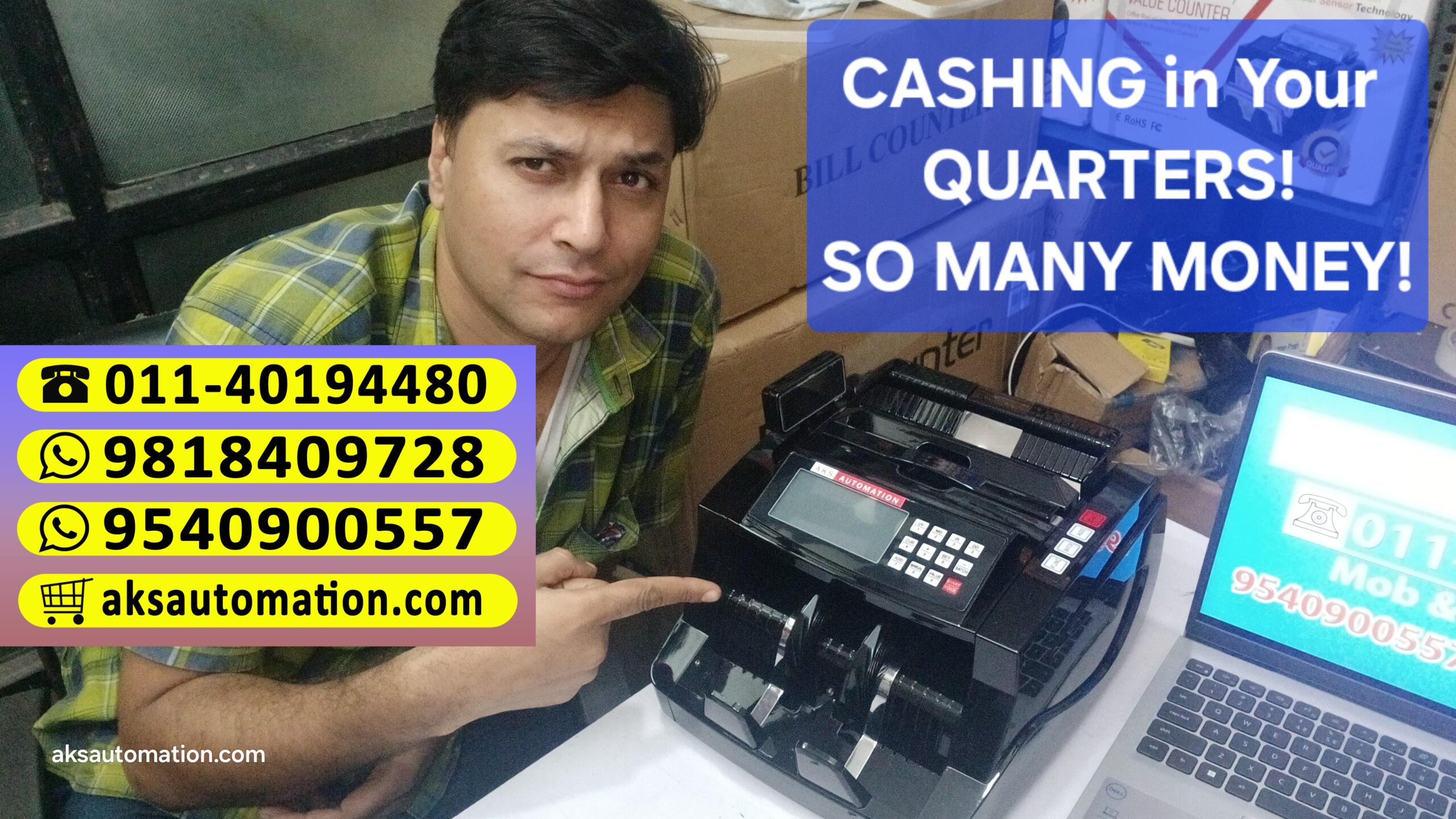 Best Note Counting Machine Suppliers in Lucknow 📌 – Contact AKS Automation Today!