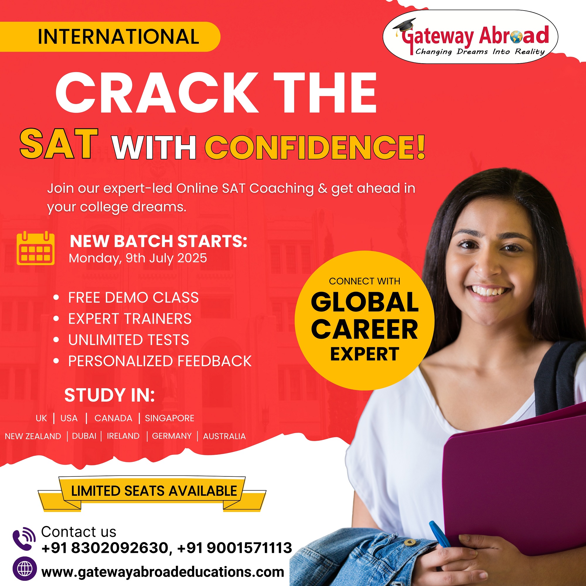 Crack SAT Exam at Gateway Abroad jaipur