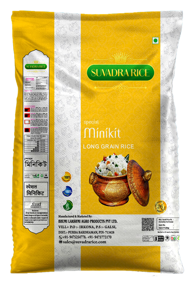 Buy Premium Miniket Rice Online in Bardhaman, Suvadra Rice – Pure Taste, Superior Quality