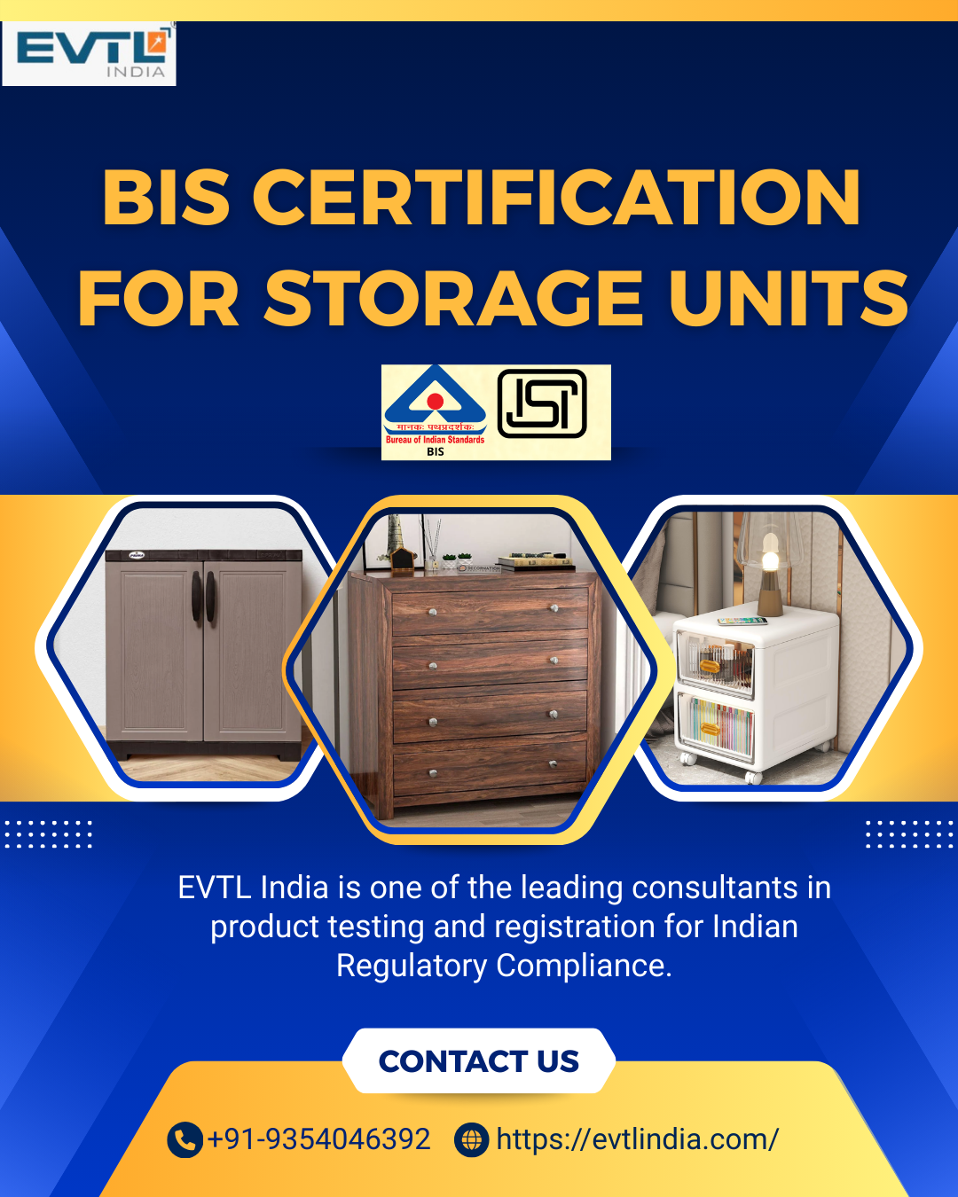 Get BIS Certification & ISI License for Storage Units (IS 17634:2022) – EVTL India