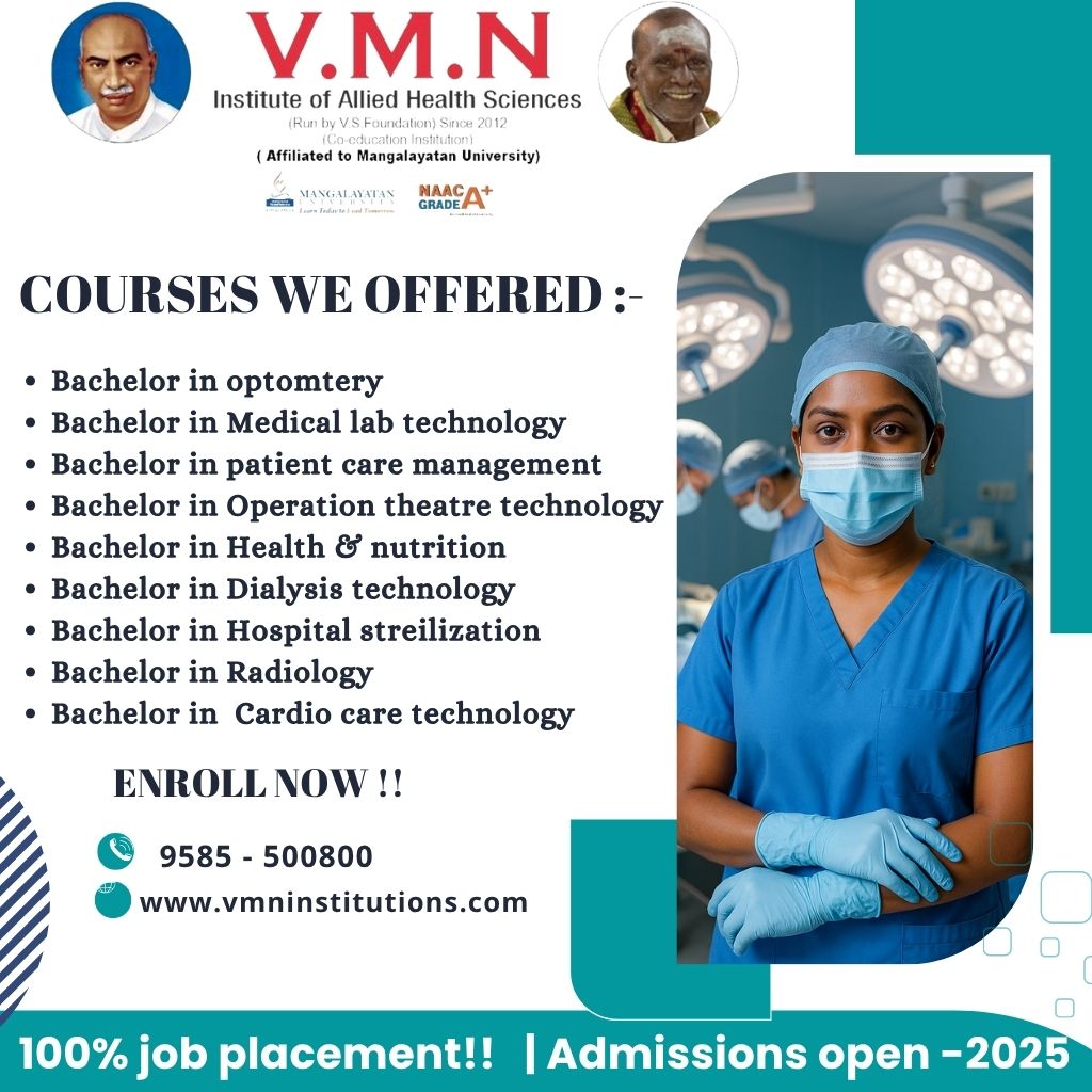 V.M.N Institute – Leading Allied Health Science College in Madurai