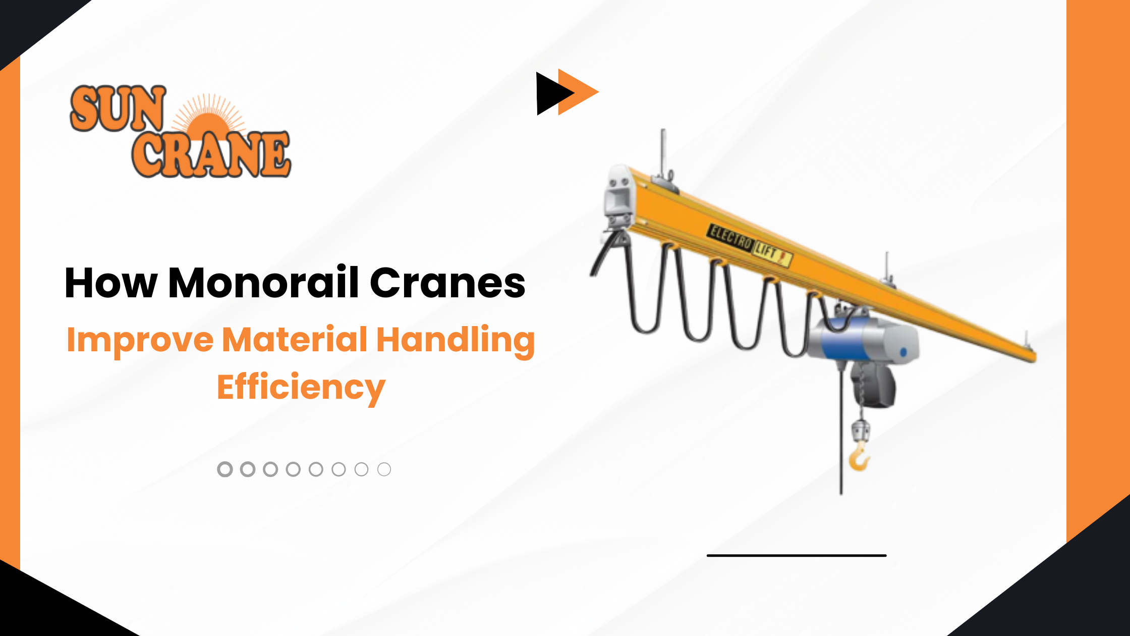 How Monorail Cranes Improve Material Handling Efficiency