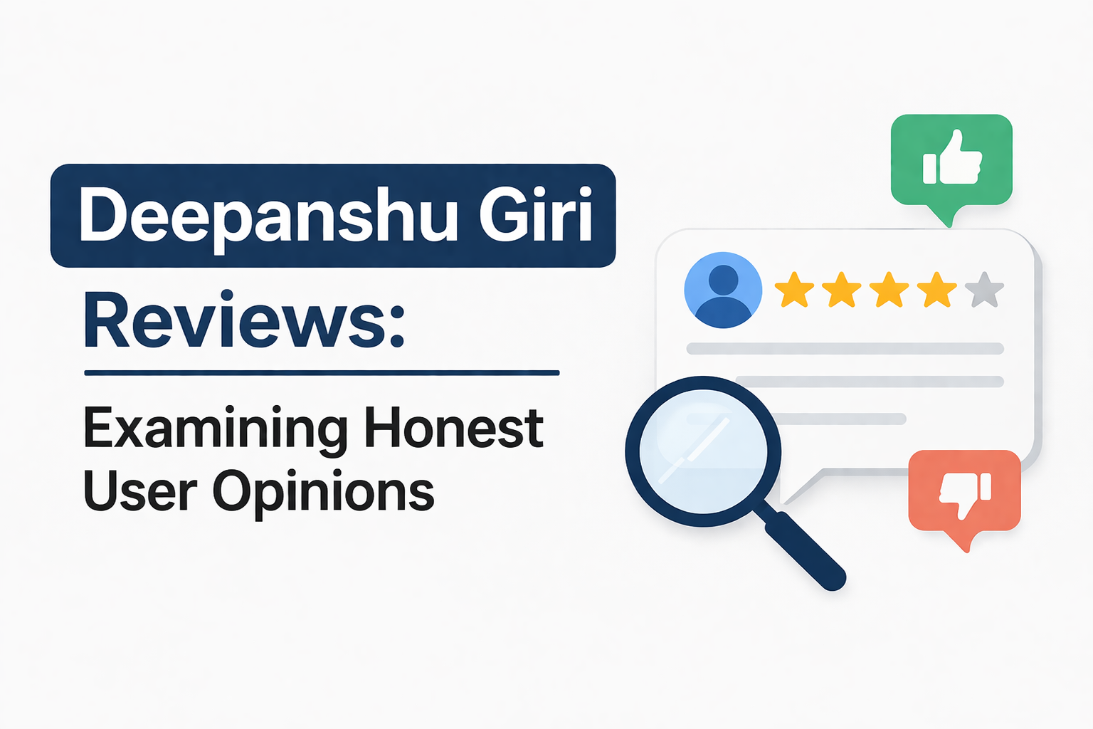 Deepanshu Giri Reviews: Examining Honest User Opinions