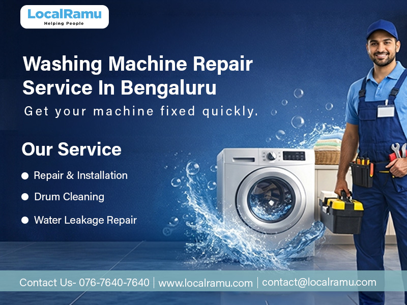 Professional Washing Machine Repair Service in Bengaluru by LocalRamu  